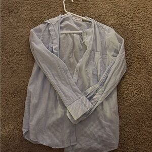 Calvin Klein Light Blue Striped Shirt